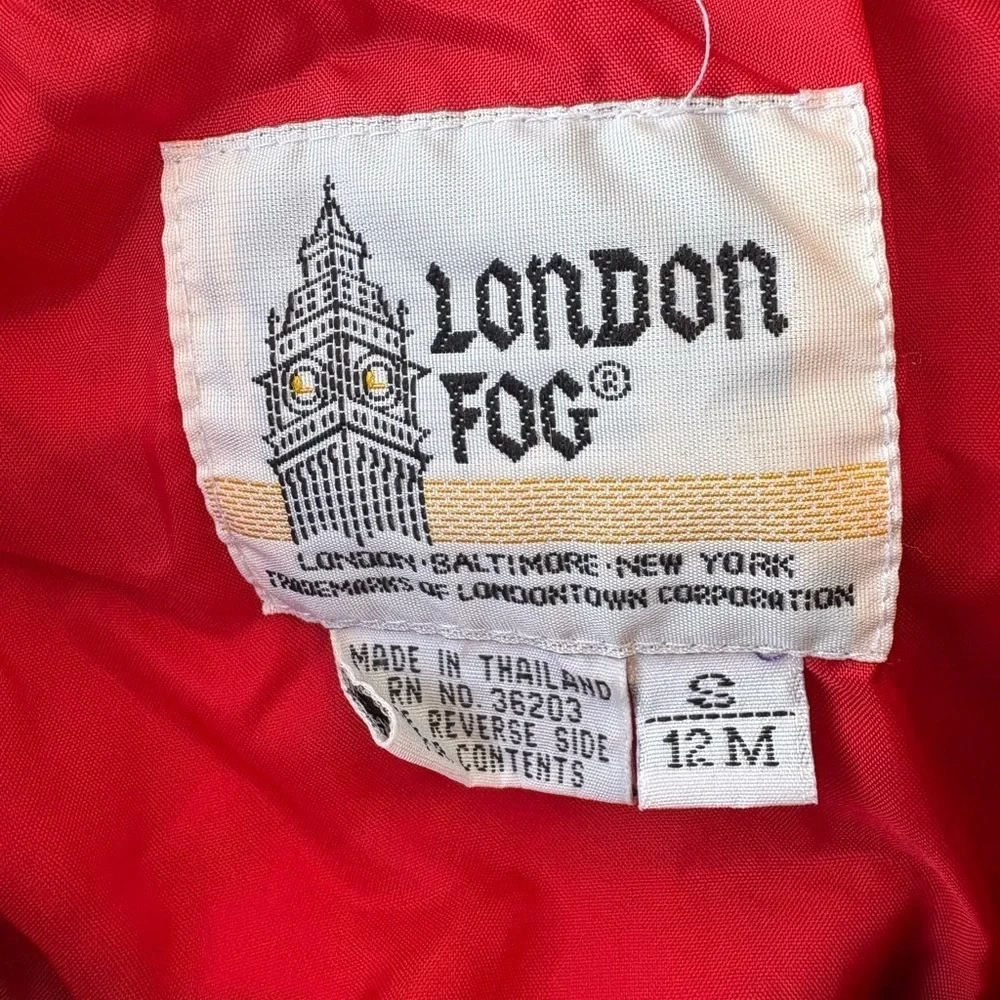 Vintage London Fog Windbreaker Baby Size 12 Months
